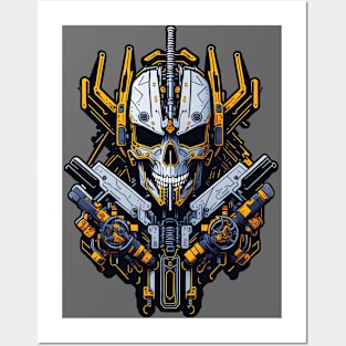 Mecha Skull S01 D05 Posters and Art